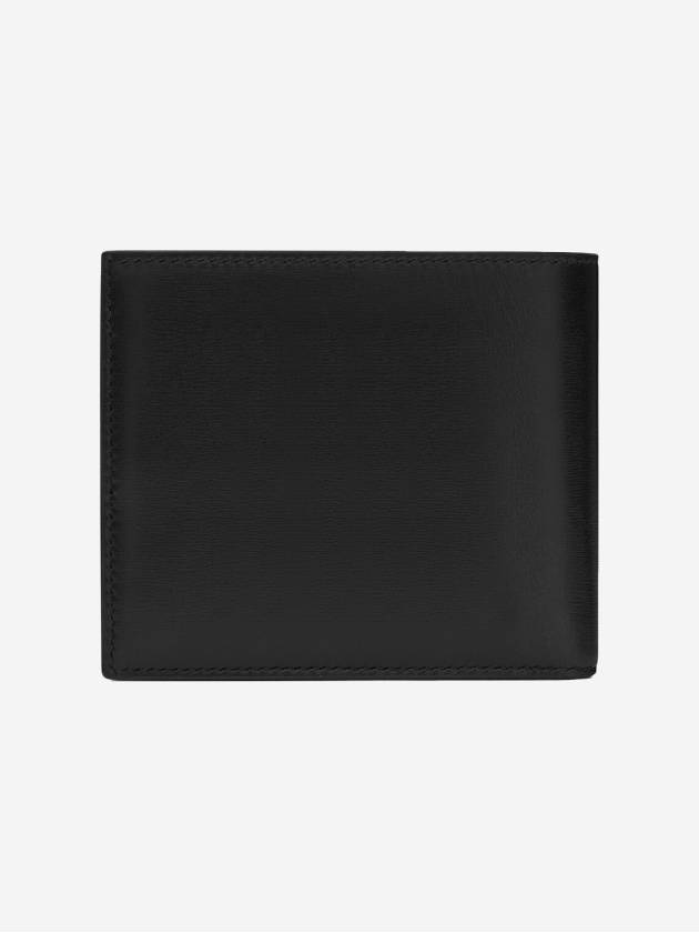 East/West Wallet In Smooth Leather Black - SAINT LAURENT - BALAAN 3