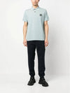 Men's Logo Patch Lining Short Sleeve Polo Shirt Sky Blue - STONE ISLAND - BALAAN 3