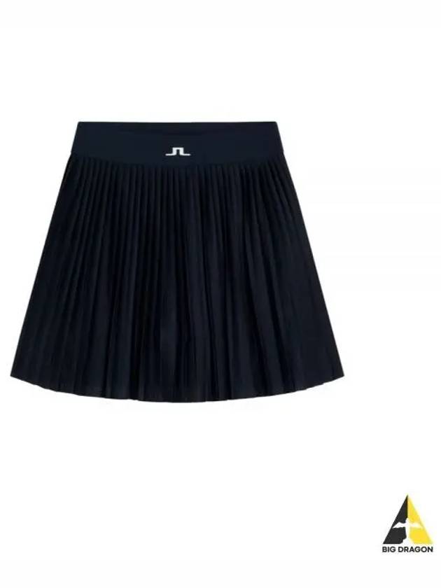 Women's Binx Pleated Skirt Navy - J.LINDEBERG - BALAAN 2