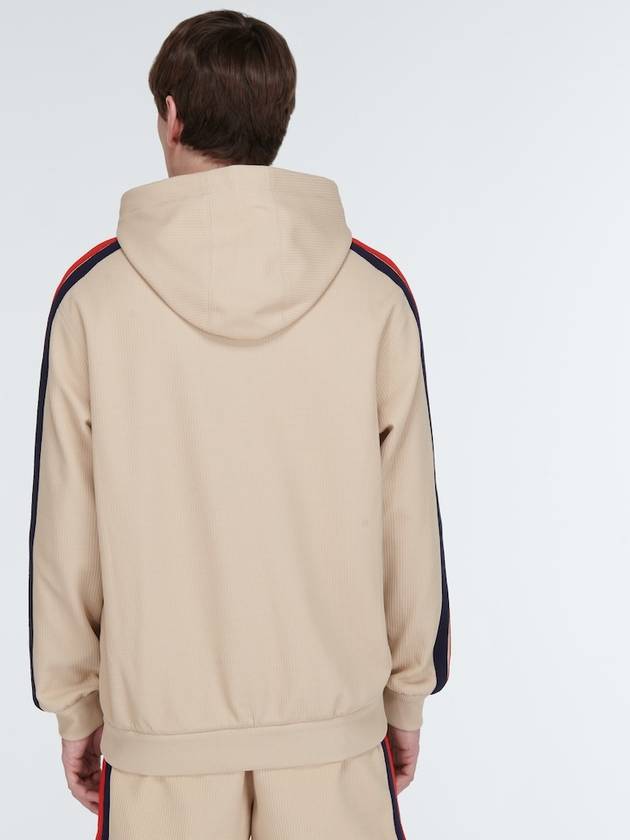 Jersey Sweatshirt Hooded Beige - GUCCI - BALAAN 3