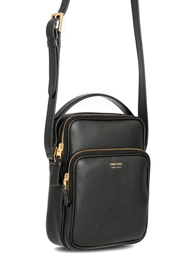 Logo Print Messenger Bag Black - TOM FORD - BALAAN 3