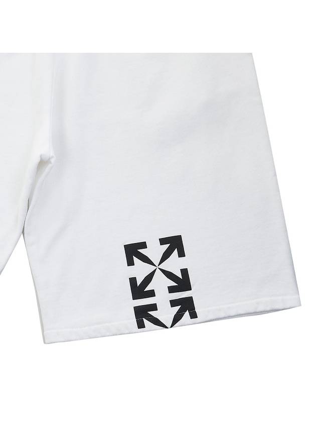 Men's Arrow Motif Banding Shorts White - OFF WHITE - BALAAN.