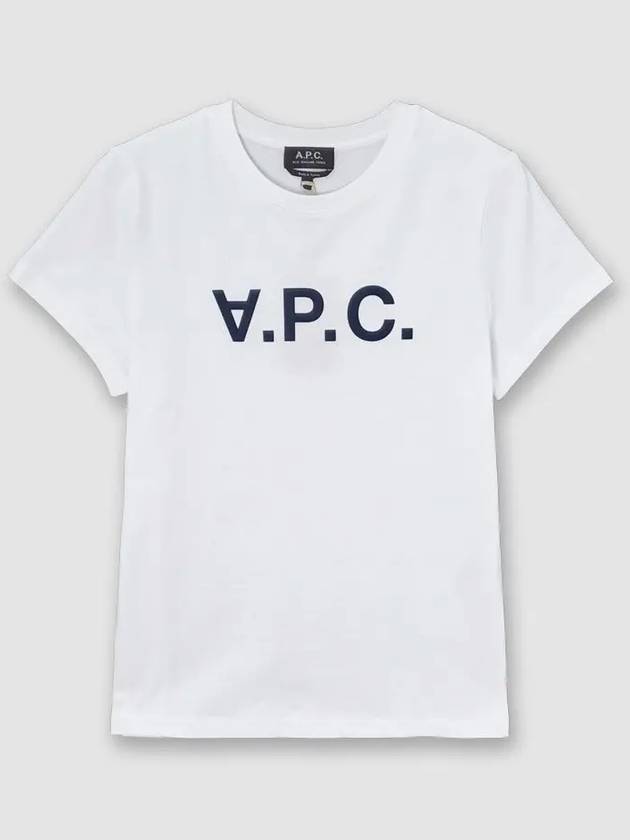 VPC Logo Short Sleeve T-Shirt White - A.P.C. - BALAAN.