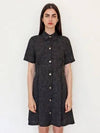 Fancy Tweed Melange Black Shirt One Piece Fancy Tweed Melange BK OP - DAMAGE MNEMONIC - BALAAN 2