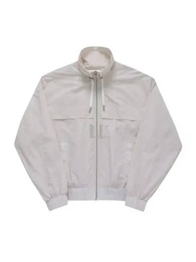 Logo Print Hoodie Windbreaker White - AMI - BALAAN 2