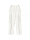 Light Cotton Twill Tapered Straight Pants Frosting - BOTTEGA VENETA - BALAAN 2