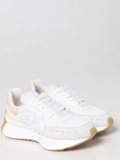 Sneakers Alexander McQueen in mesh e pelle con logo Seal - ALEXANDER MCQUEEN - BALAAN 2