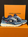 Men's Runaway Blue Denim Sneakers - LOUIS VUITTON - BALAAN 4