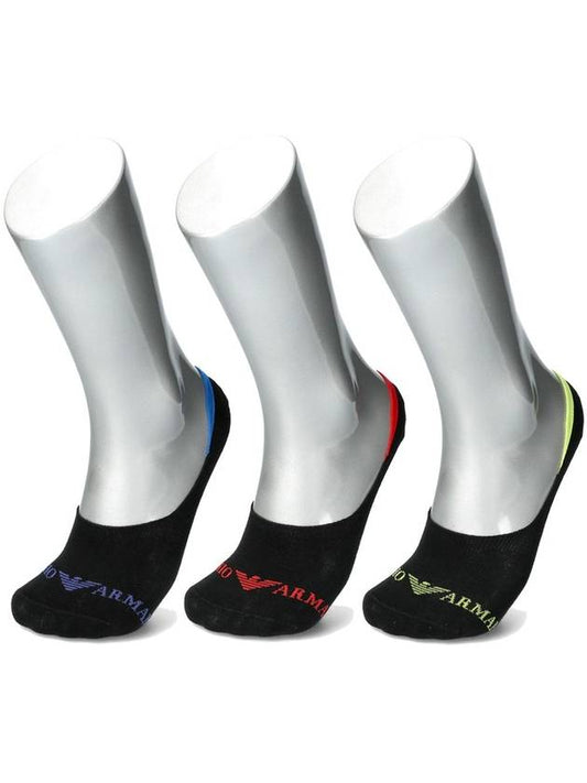 Armani Logo 3PACK Socks 306229 73320 - EMPORIO ARMANI - BALAAN 1
