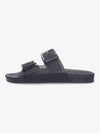 Mallorca Strappy Leather Slippers Black - BALENCIAGA - BALAAN 2