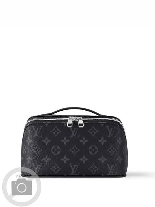 Toiletry Monogram Eclipse Coated Canvas Pouch Bag Black - LOUIS VUITTON - BALAAN 2