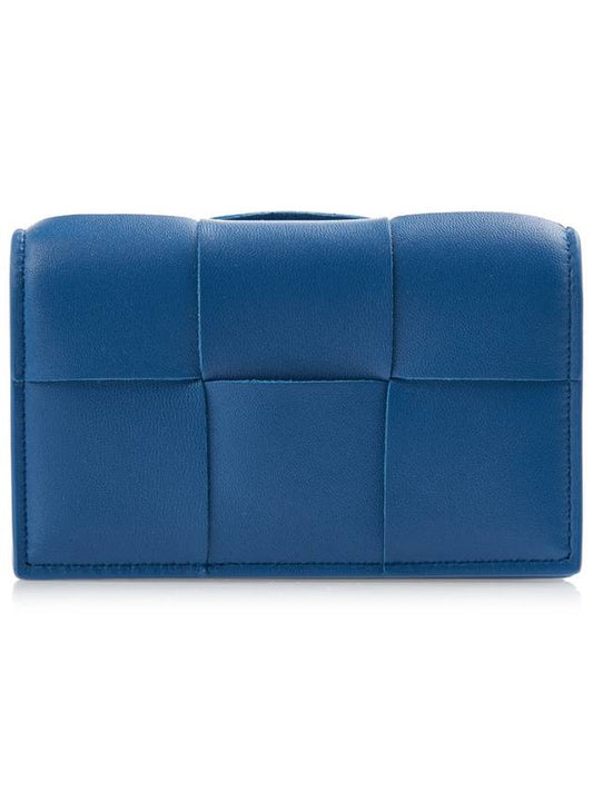 Intrecciato Flap Card Wallet Blue - BOTTEGA VENETA - BALAAN 2