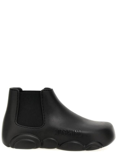 23 fw Black Rubber GUMMY Boots MA21903G1HM28000 B0480473753 - MOSCHINO - BALAAN 2