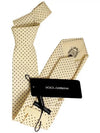 Polka Dot Motif Necktie Ivory - DOLCE&GABBANA - BALAAN 3