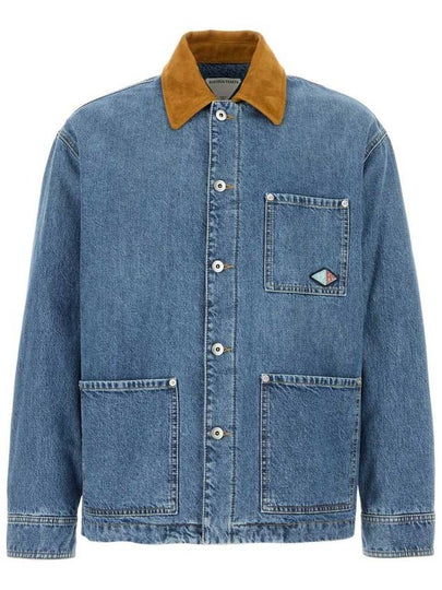 Bottega Veneta 813522V42W04715 VINTAGE INDIGO DENIM JACKET - BOTTEGA VENETA - BALAAN 2