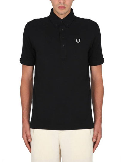 Polo Shirt FP M5604 102 BLACK - FRED PERRY - BALAAN 2