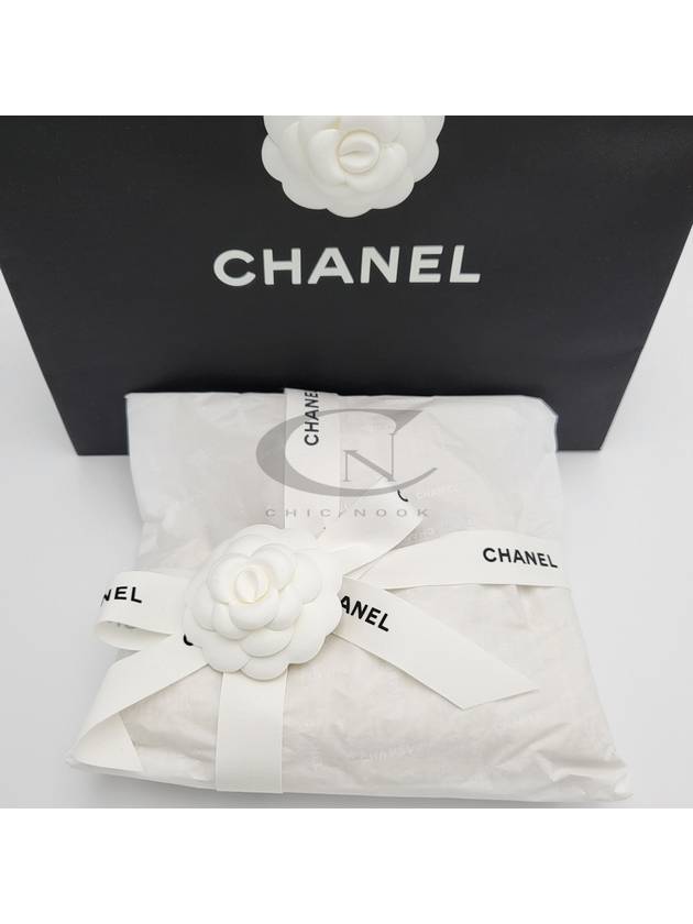 Women s CC Logo Cashmere Beanie White Ivory AAA201 - CHANEL - BALAAN 8