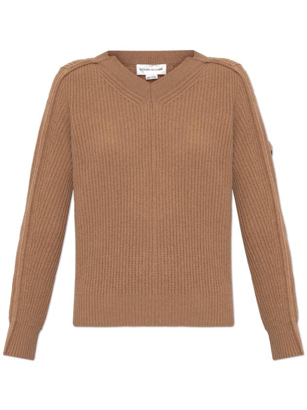 Victoria Beckham Wool Sweater, Women's, Beige - VICTORIA BECKHAM - BALAAN 1