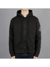 Sleeve logo patch hooded zip up black - MONCLER - BALAAN 2