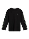 Camilo Graphic Crew Neck Long Sleeve T-Shirt Black - J.LINDEBERG - BALAAN 2