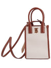 Frances Canvas Leather Mini Tote Bag Ecru Tan - BURBERRY - BALAAN 2