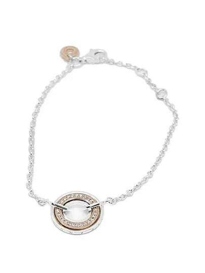 Signature Two Two-Tone Logo Pave Chain Bracelet Silver - PANDORA - BALAAN 2