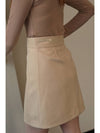 Loe Pattern Mini Skirt Ivory MSIV01 - LAMARO - BALAAN 2