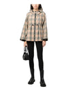 Women's Back-tone Check Zip-up Hooded Jacket Beige - BURBERRY - BALAAN 3