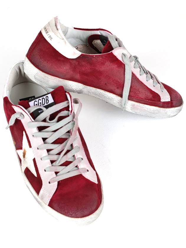 Superstar Low Top Sneakers Burgundy - GOLDEN GOOSE - BALAAN 8