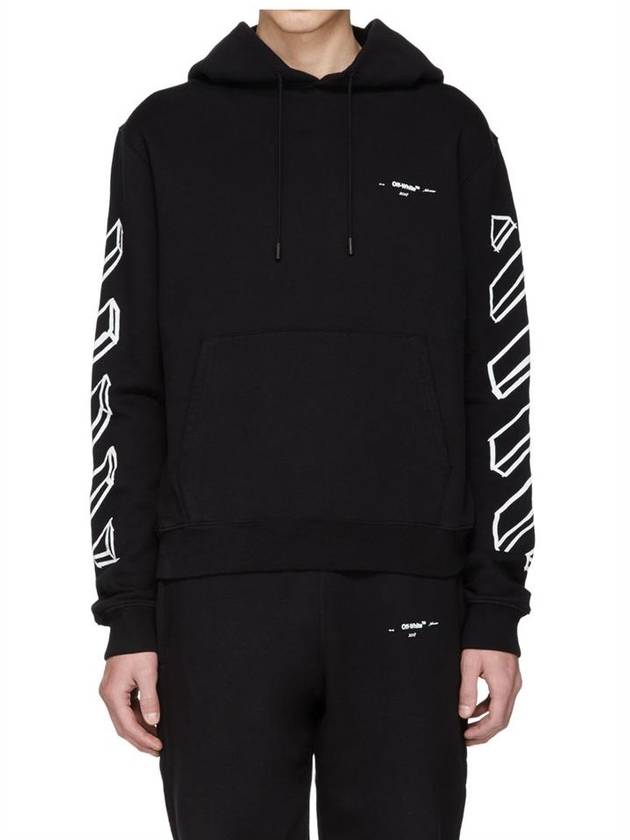 Marker Arrow Hooded Sweatshirt OMBB034E - OFF WHITE - BALAAN 4