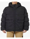 Crinkle Labs Hooded Down Jacket Black 40723 V0029 - STONE ISLAND - BALAAN 1