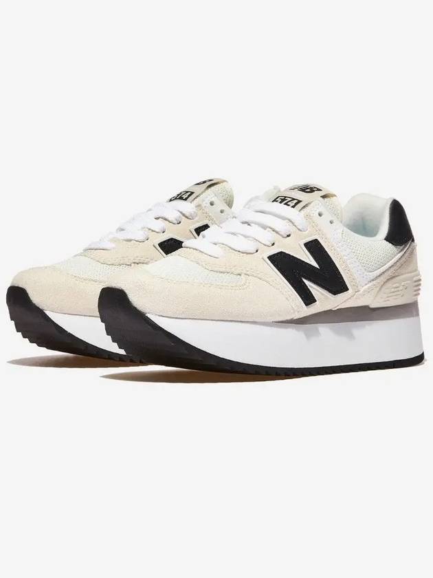 574+ Low-Top Sneakers Light Beige - NEW BALANCE - BALAAN 2