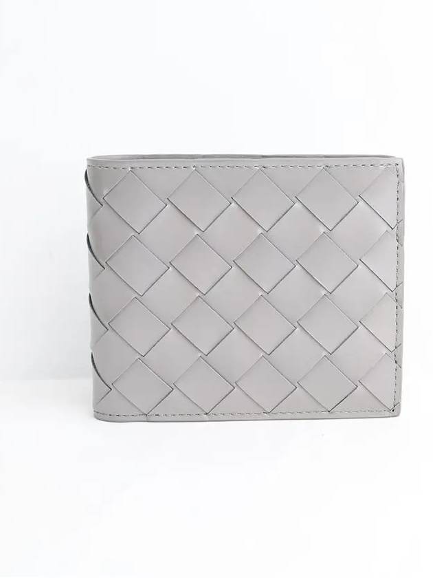 Intrecciato Half Wallet Grey - BOTTEGA VENETA - BALAAN 5