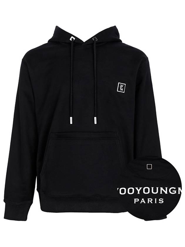 24SS Black Back Logo Hooded Sweatshirt W241TS37 736B - WOOYOUNGMI - BALAAN 1