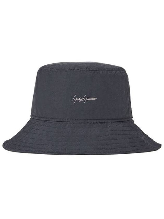New Era Logo Bucket Hat Black - YOHJI YAMAMOTO - BALAAN 1