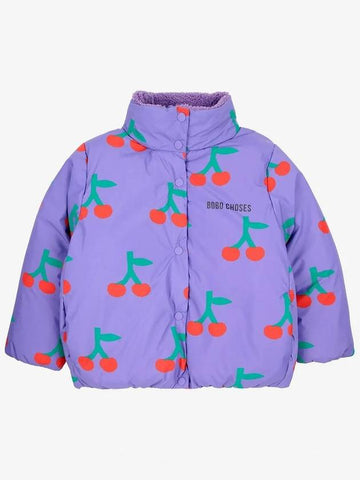 Children s Padding Bobo Cherry all over anorak B224AC133 - BOBO CHOSES - BALAAN 1