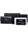 Women s A81645 Black CC Camellia Logo Goat Skin Card Wallet - CHANEL - BALAAN 9