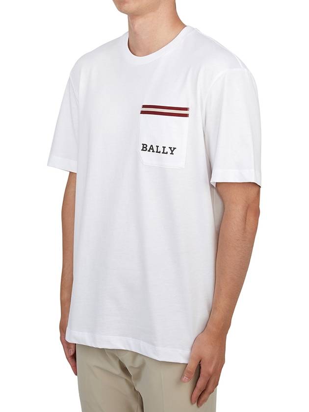 Men s short sleeve t shirt M5OU589F 7S319 O 108 - BALLY - BALAAN 2