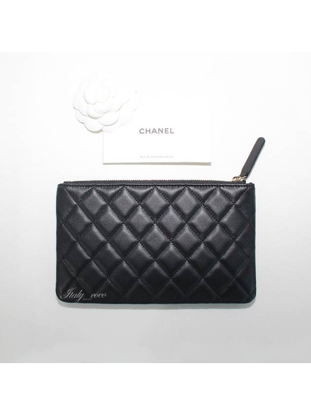 Classic Small Case Lambskin Enamel Gold Metal Black - CHANEL - BALAAN 6