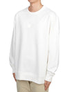 Metropolis Series Stretch Fleece Logo Sweatshirt White - CP COMPANY - BALAAN 3