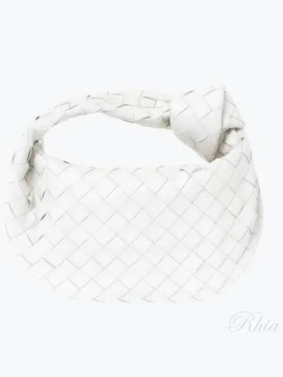 Jodie Intrecciato Small Tote Bag White - BOTTEGA VENETA - BALAAN 2