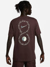 Men's Sportswear Logo Print Cotton Short Sleeve T-Shirt Brown - NIKE - BALAAN 3