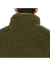 Grenoble Fleece Texture Padding Jacket Green - MONCLER - BALAAN 10