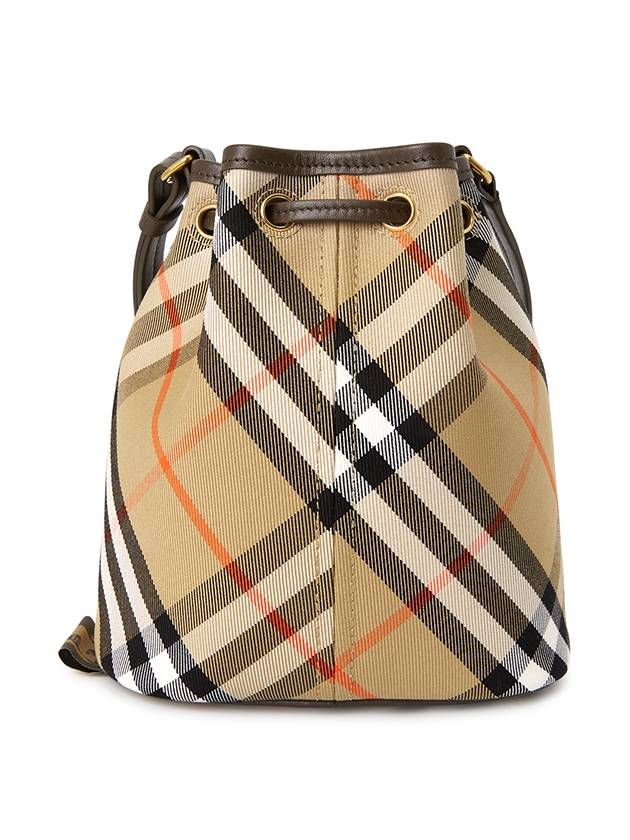 Check Bucket Bag Beige - BURBERRY - BALAAN 4