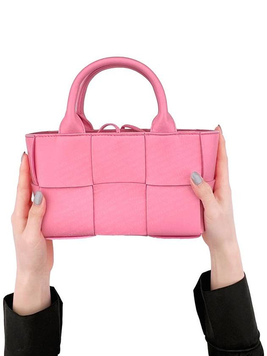 Candy Acro Intrecciato Tote Bag Pink - BOTTEGA VENETA - BALAAN 2