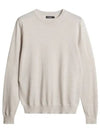 Men's Keane Crew Neck Merino Sweater Moonbeam - J.LINDEBERG - BALAAN 2