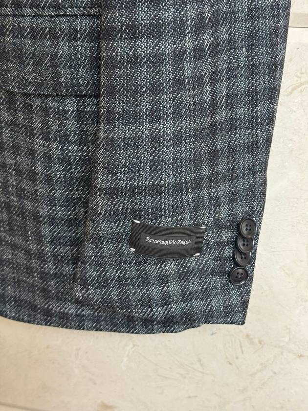 Zegna Tailored Milano Fit Check Pattern Blazer Jacket 48 - ERMENEGILDO ZEGNA - BALAAN 4