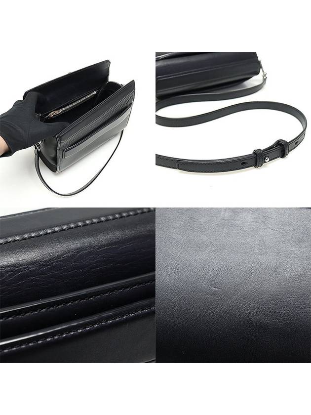 205569 Black leather silver CHASTITY clutch shoulder bag - ALEXANDER WANG - BALAAN 6