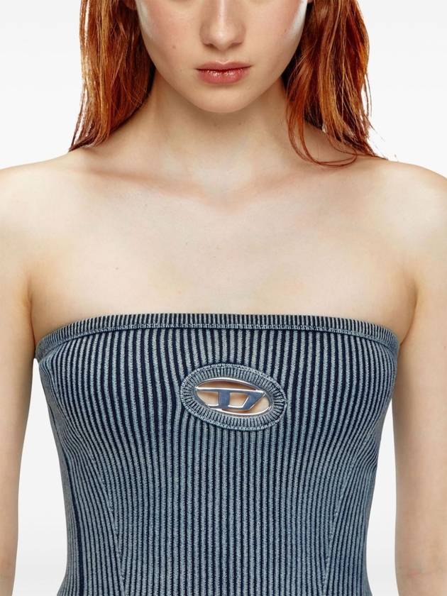 Diesel `M-Clarksvillex-C` Rib-Knit Tube Top With `Oval D` - DIESEL - BALAAN 2