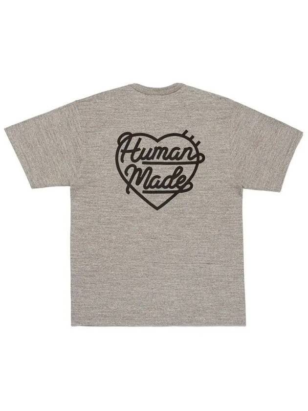 Pocket short sleeve t shirt gray HM28CS031 - HUMAN MADE - BALAAN 3